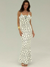 3D Floral Polka Dot Dress