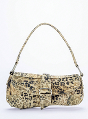 Textured Woven Clutch Purse With Folded Beaded Flap