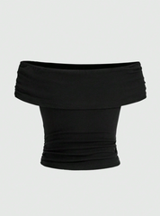 Noir Fold-Over Top