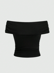Noir Fold-Over Top