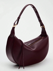 Canvas Crescent Shoulder Bag