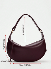 Canvas Crescent Shoulder Bag