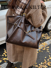 PU Fabric Shoulder Bag