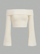 Off Shoulder Crop Tee