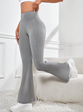 Wide Waist Flared Sports Pants