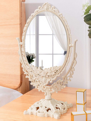 1pc European-style Vintage Double-sided Makeup Mirror