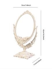 1pc European-style Vintage Double-sided Makeup Mirror