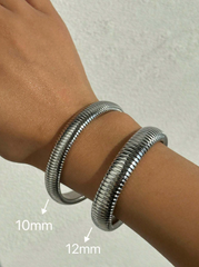 1pc 18k Gold Plated Titanium Steel Bracelet Vintage