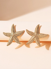 2pcs Starfish Stud Earrings