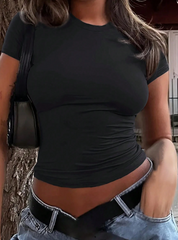 Solid Short Sleeve T-Shirt