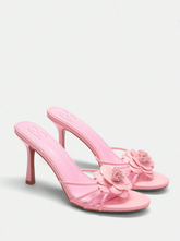 Floral High Heel Sandals