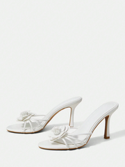 Floral High Heel Sandals