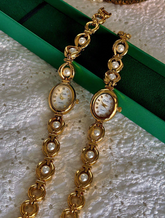 Luxury Pearl & Rhinestone Inlaid Elegant Retro Fashion Women's Watch