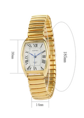 Vintage Roman Scale Elastic Band Ladies Quartz Wrist Watch