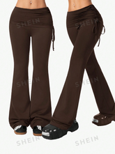 Y2K Vintage Drawstring Flare Pants