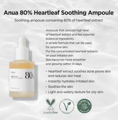 Anua Houttuynia Cordata 80% Moisture Soothing Ampoule