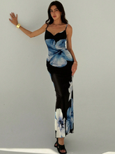 Floral Printed Slim Fit Dress