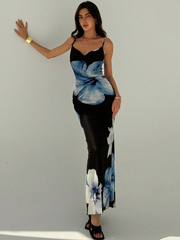 Floral Printed Slim Fit Dress