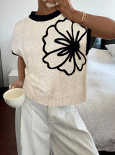 Floral Print Short Sleeve Top