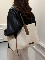 Large Capacity Foldable Shoulder Strap Tote Bag