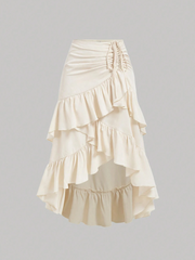 Skirt With High-Low Hem