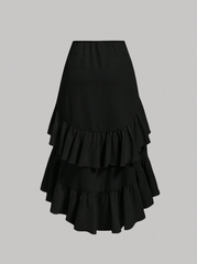 Skirt With High-Low Hem