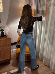 Polo Collar Patchwork Short Sleeve T-Shirt