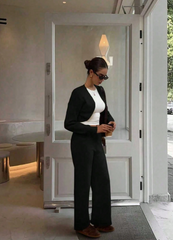 Casual Knit Two Pieces Set