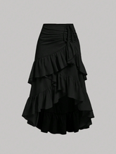 Skirt With High-Low Hem