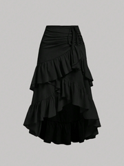 Skirt With High-Low Hem