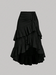 Skirt With High-Low Hem