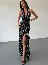 Elegant Heavy Handmade Twist Flower 3D Floral Dress