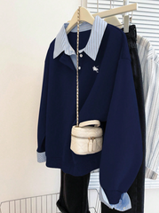 Casual College Style Women Sweatshirt