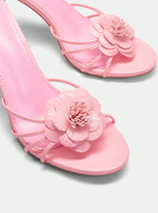Floral High Heel Sandals