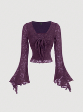 Elegant Front Tie Blouse