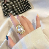 Faux Pearl Decor Ring