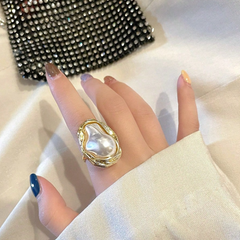 Faux Pearl Decor Ring