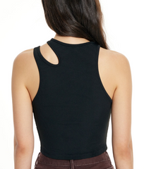 Asymmetrical Sleeveless Crop Top
