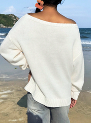 American Flag Pattern Knitted Sweater