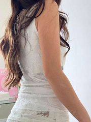 Bow Lace-Up Tank Top