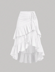 Skirt With High-Low Hem