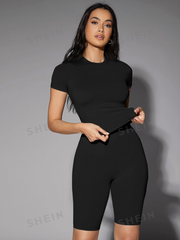 Solid Fitted Tee