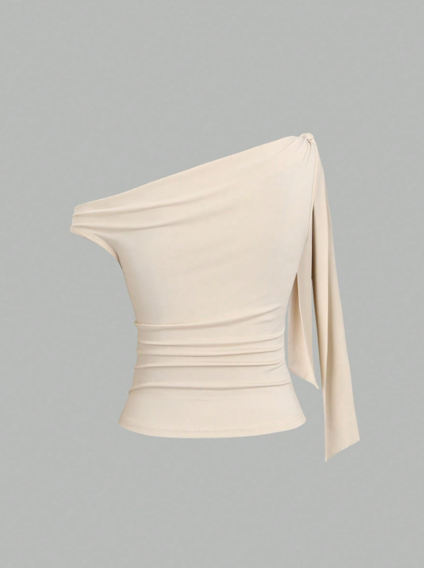Asymmetric Bowknot Blouse