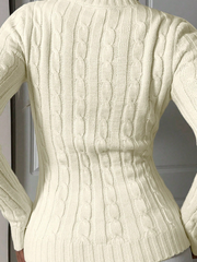 Long Sleeve Embroidery Sweater