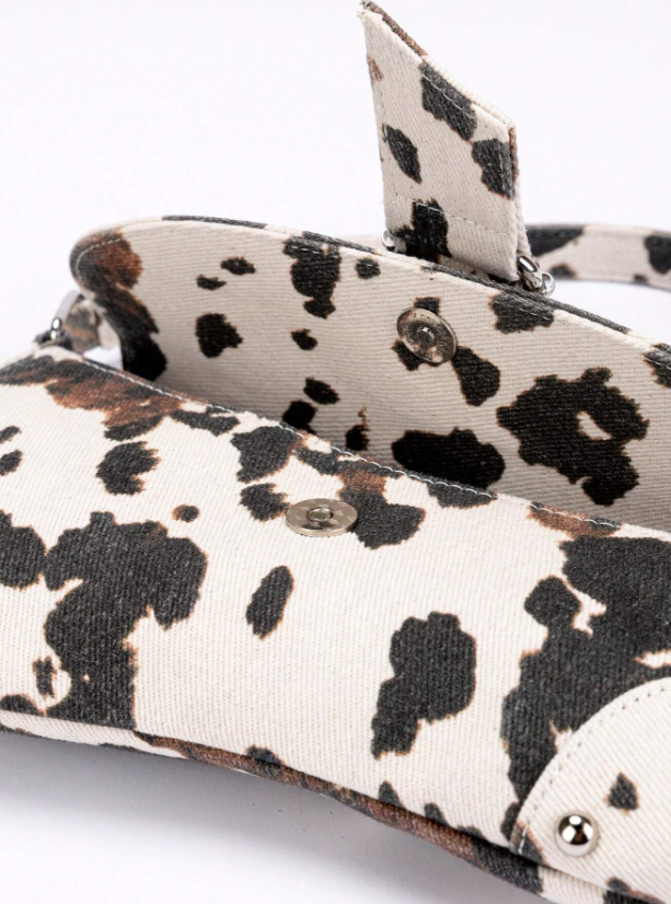 Textured Woven Clutch Purse With Folded Beaded Flap