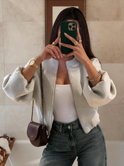 Zip-up Long Sleeve Jacket