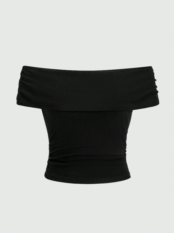 Noir Fold-Over Top