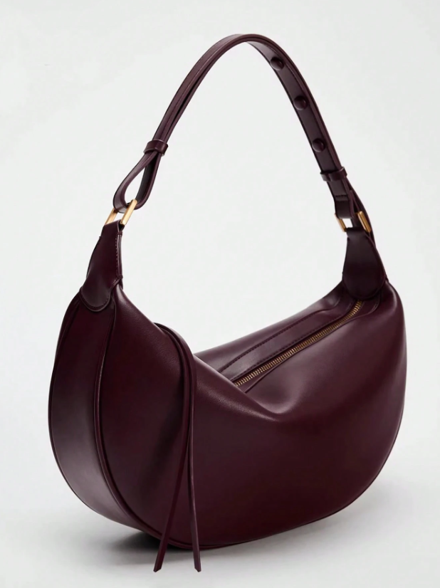 Canvas Crescent Shoulder Bag
