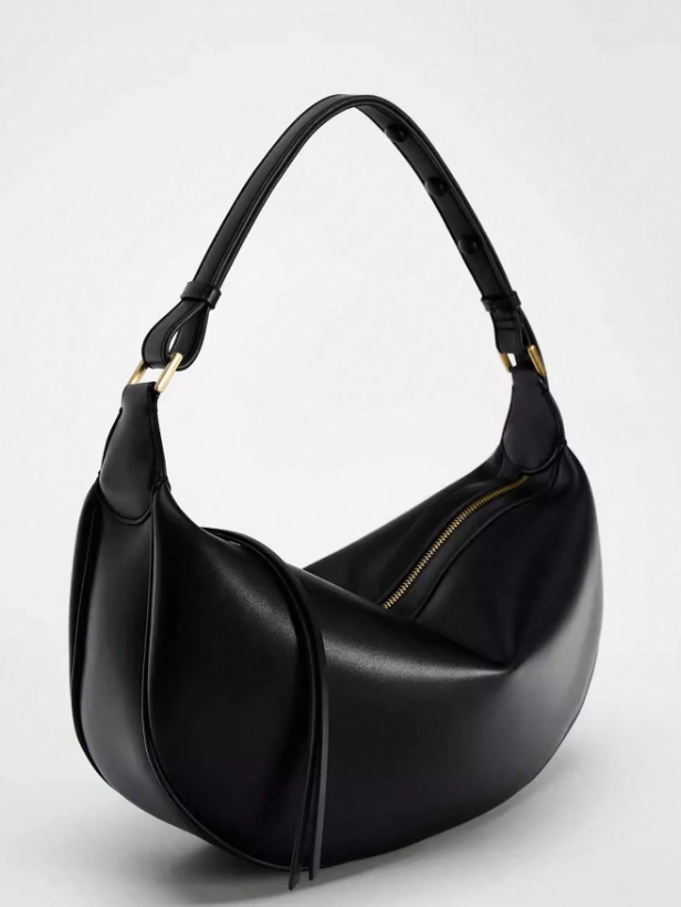 Canvas Crescent Shoulder Bag