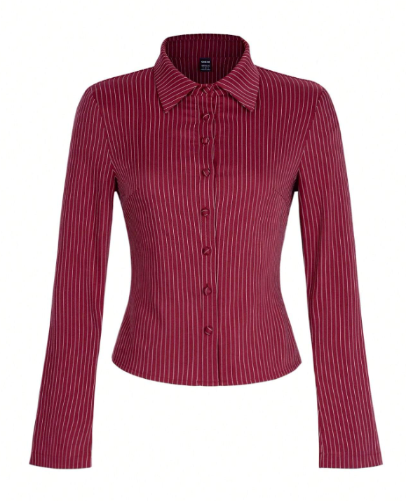 Striped Print Long Sleeve Shirt